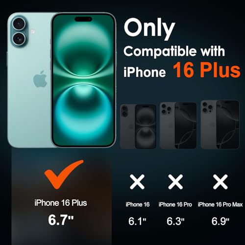 ivoler Screen Protector for iPhone 16 Plus 6.7" Tempered Glass 2-Pack - size: iPhone 16 Plus 6.7"