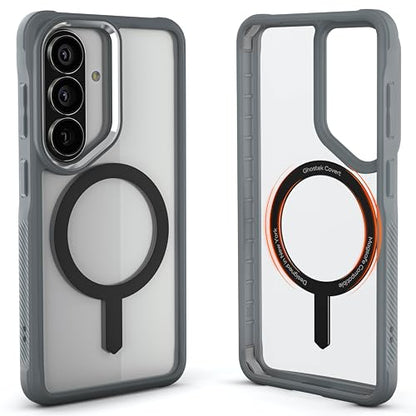Ghostek Covert Clear Galaxy S26 Case MagSafe Compatible with Magnetic Ring, Slim Thin Shockproof Phone Cover Designed for 2026 Samsung S26 (6.3") (Cool Gray) - color: Cool Gray, size: Galaxy S26