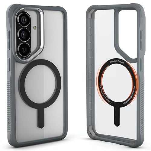 Ghostek Covert Clear Galaxy S26 Case MagSafe Compatible with Magnetic Ring, Slim Thin Shockproof Phone Cover Designed for 2026 Samsung S26 (6.3") (Cool Gray) - color: Cool Gray, size: Galaxy S26