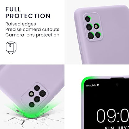 kwmobile Case Compatible with Samsung Galaxy A51 Case - Protective Slim TPU Phone Cover - Soft Matte Finish - Lavender - color: lavender, size: Galaxy A51
