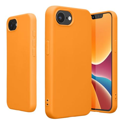 kwmobile Case Compatible with Apple iPhone 17e / iPhone 16e Case - Soft Slim Protective TPU Silicone Cover - Fruity Orange - color: Fruity Orange