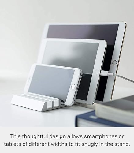 YAMAZAKI Home Tower Multi Device Phone & Tablet Stand Charging Station - Aluminum