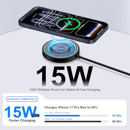 Pixel 10 Pro Magnetic Wireless Charger 15W Charger for Google 11 Pro XL 10a - color: Black