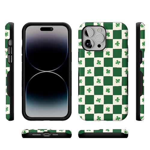 Casely iPhone 14 Pro Max Case | Lucky You | Shamrock | Bold Protective Design | Compatible with MagSafe - color: Lucky You | Shamrock