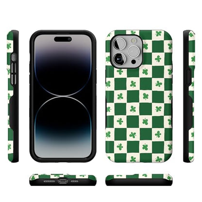 Casely iPhone 14 Pro Max Case | Lucky You | Shamrock | Bold Protective Design | Compatible with MagSafe - color: Lucky You | Shamrock