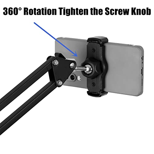 Phone Table Stand Overhead Mobile Phone Holder Adjustable Arm Mount