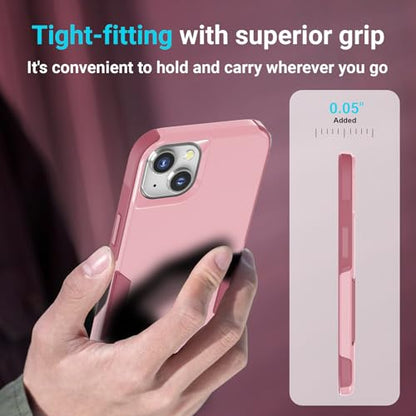 jaroco Magnetic for iPhone 13&14&15 Case Heavy Duty Rugged Dual-Layer Pink - color: Pink, size: iPhone 13&14&15