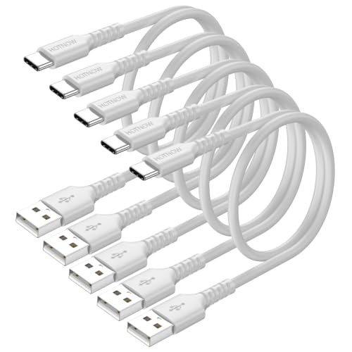 Short USB C Cable 1.5ft / 18 inch 5Pack, USB to USB C Cable Fast Charging - color: White, size: 1.5FT