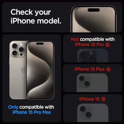 Spigen GlasTR EZ FIT Privacy Screen Protector for iPhone 15 Pro Max - size: iPhone 15 Pro Max