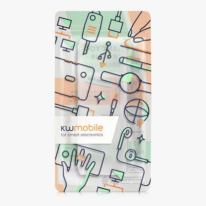 kwmobile Case Compatible with Anker Power Bank 25000mAh (A1695H11) - Portable Powerbank Cover - External Battery Charger Bag, Shockproof - Transparent - color: transparent