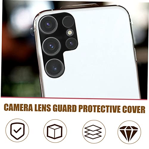 4pcs Camera Screen Protector Phone Lens Protector Tempered Glass Film Full Cover Rear Lens Cover Dustproof Scratch-resistant