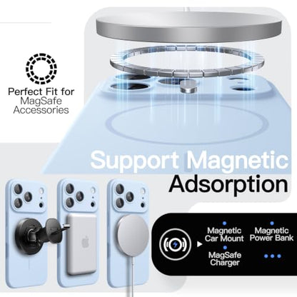 JETech Magnetic Slim Case for iPhone New Pro, Light Blue - color: Blue, size: iPhone NEW Pro