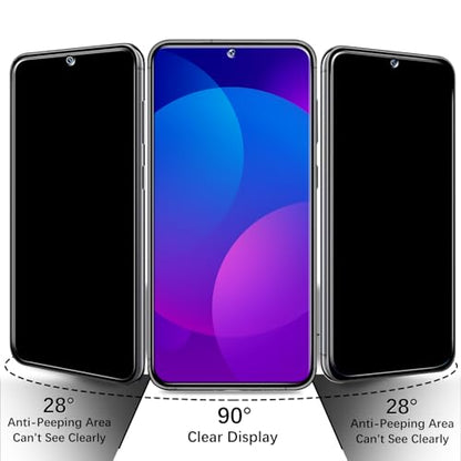 Privacy Screen Protector for Samsung Galaxy S25 Plus Tempered Glass - color: Samsung Galaxy S25 Plus-Black