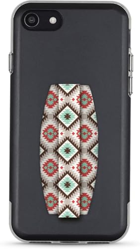 Gear Beast Universal Cell Phone Grip - Ultra Slim Elastic Finger Holder & Phone Stand - color: Tribal