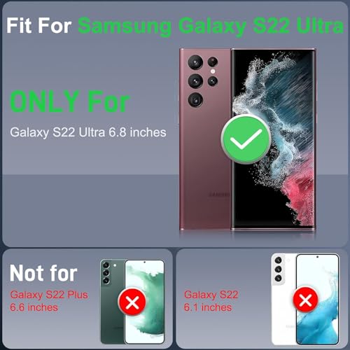 Battery Case for Galaxy S22 Ultra/S23 Ultra, 12000mAh High-Capacity Protective Rechargeable Extended Charger Case Compatible Magsafe with Galaxy S22/S23 Ultra(6.8 inch) Wireless Charging Cover-Black - size: Galaxy S22 Ultra/S23 Ultra