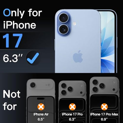 JETech Screen Protector for iPhone 17, 3-Pack | 9H Tempered Glass, HD Clear, Anti-Scratch Protection, Easy Installation Tool - size: iPhone 17