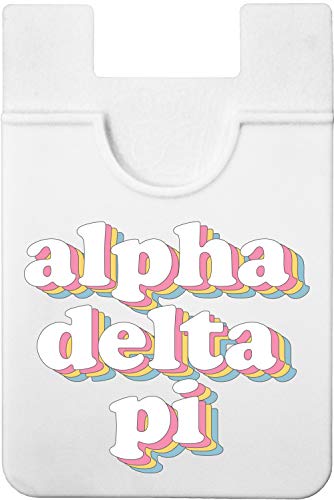Sorority Shop Alpha Delta Pi Koala Pouch - Retro Design Card Holder For Phone Case- Phone Wallet Stick On - Ultra-Thin and Lightweight Phone Case Wallet - Holds Cards and Cash - size: 2.25"W x 3.25"L