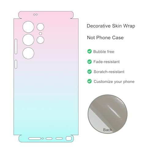 2 Pack Skin Wraps Compatible with Samsung Galaxy S24 Ultra (Multi) - color: Multi