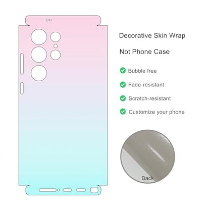 2 Pack Skin Wraps Compatible with Samsung Galaxy S24 Ultra (Multi) - color: Multi