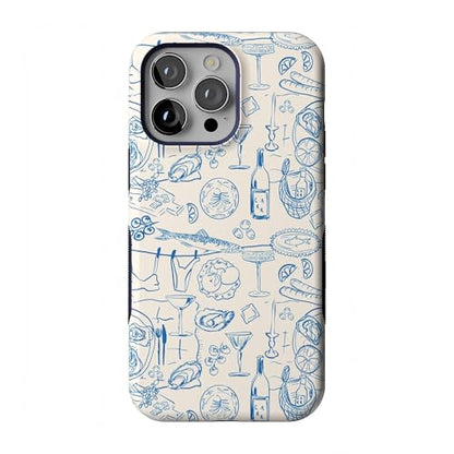 Casely iPhone 14 Pro Max Case | Dolce Vita | Amalfi Aperitivo | Bold Protective Design | Compatible with MagSafe - color: Dolce Vita | Amalfi Aperitivo