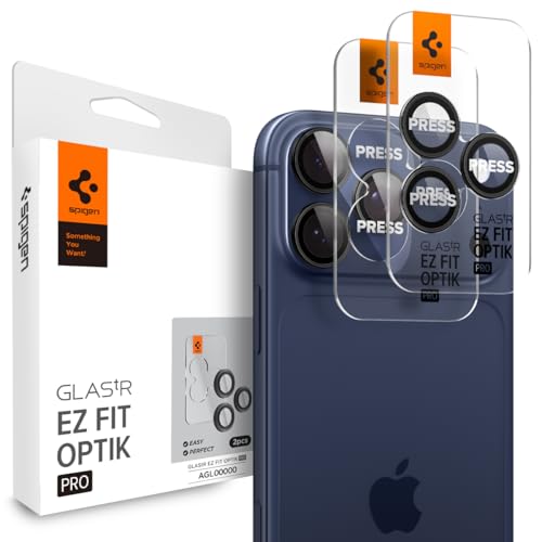 Spigen Camera Protector for iPhone 17 Pro Max, 17 Pro, 16 Pro Max, 16 Pro - color: Black