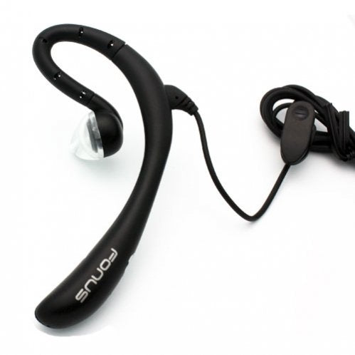 Premium Behind-The-Ear WIRED Hands-free Boom Headset MONO Headphone Single Earphone with Microphone for Barnes & Noble Nook / NOOK Color / NOOK HD / HD+, Verizon Ellipsis 7, Dell Venue 8 / Venue 8 Pro, LG G Pad 7.0 / 8.0 / 8.3 / 10.1, All Tablets