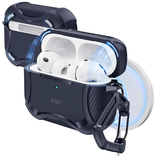 ESR for AirPods Pro 3 Case (2025), Magnetic Lid, Navy Blue - color: Navy Blue, size: AirPods Pro 3 Case