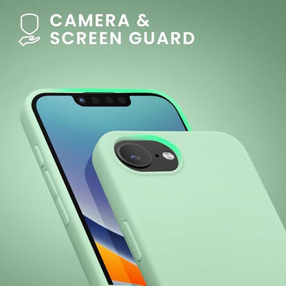 kwmobile Case Compatible with Apple iPhone 17e / iPhone 16e Case - Soft Slim Protective TPU Silicone Cover - Mint Matte - color: mint matte