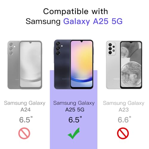 JETech Screen Protector for Samsung Galaxy A25, 3-Pack - size: Galaxy A25