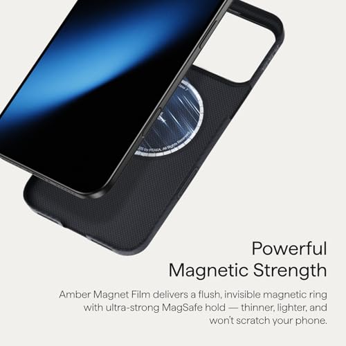 pitaka for iPhone 17 Pro Case 6.3" with Camera Control Button, Compatible with MagSafe, Ultra-Slim Case with Caseless Touch Feeling, 600D Aramid Fiber Woven, Black/Grey(Twill) - color: Black/Grey (Twill)