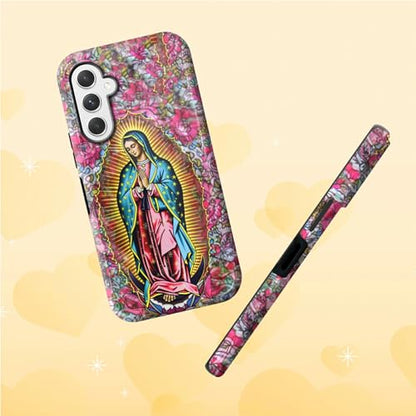 Virgin Mary Phone Case for Samsung Galaxy A16, Dual Layer Shockproof Heavy Duty Protective Cover with Soft TPU + Hard PC, Anti-Scratch Slim Fit, Wireless Charging Compatible - color: Virgin Mary, size: 6.7" Galaxy A16