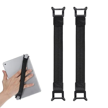 2pcs Universal Tablet Hand Strap Holder for iPad/Kindle, Elastic Phone Grip Belt, No Dropping Security Strap for One-Handed Operation, High-Elasticity Bands for Tablet PC & Smartphones