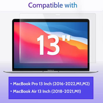 Peslv 3-Pack Anti Blue Light Screen Protector for MacBook Pro 13 Inch - size: MacBook Pro 13" 2016-2022