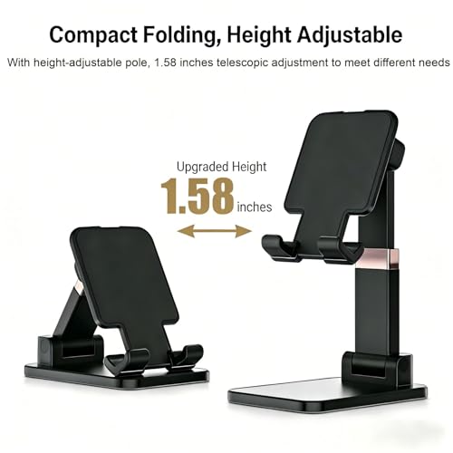 Adjustable Cell Phone Stand for Desk with All 4-10 Inches Smartphone