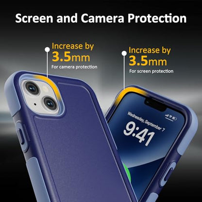 Follaroma Magnetic for iPhone 14 Case, Heavy Duty Cases, Blue-Purple,6.1" | Compatible with MagSafe, Heavy Duty Shockproof,Military-Grade Anti-Drop Protective,Dual Layer Magnetic Protection Phone Cover - color: Blue-Purple, size: iPhone 14 6.1''
