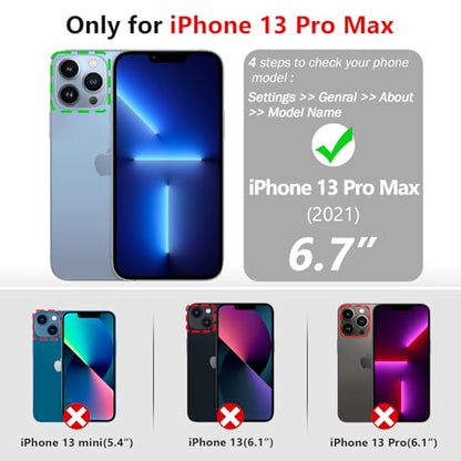 Varikke for iPhone 13 Pro Max Case Wallet Magnetic Detachable, Mint Green - color: (Standard) Mint, size: iPhone 13 Pro Max 6.7"
