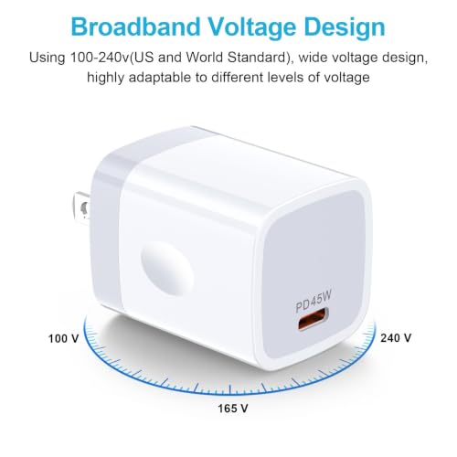 45W Charger for Samsung Galaxy A37 A57 A27 5G A56 A36 A17 A26, Super Fast - color: White