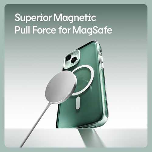 RhinoShield Clear MagSafe Compatible Case for iPhone 16 Plus | Strong Magnetic, Anti-Yellowing, Transparent, High Clarity, Shockproof, Military Grade Drop Protection - color: Ash Black, size: iPhone 16 Plus - Camera Control Button