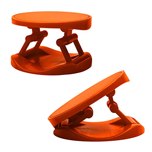 Phone Grip and Stand, Universal Expandable Phone Holder for Smartphones (Orange) - color: Orange