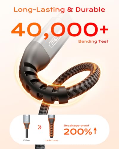 Short USB to USB C Cable 2FT [2-Pack] - size: 2ft