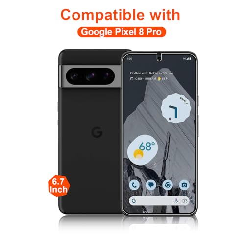 2 Pack for Google Pixel 8 Pro Anti-Glare Matte Privacy Screen Protector, Smooth and Responsive Touch Flexible EPU Film, [Support Fingerprint Unlock] [Self-Healing] [Not Glass] - size: Google Pixel 8 Pro