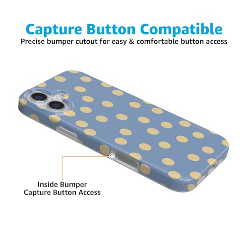 Casely iPhone 16 Case | in the Spotlight | Pastel Polka Dot | Compatible with MagSafe | Classic Ultra Thin Design - color: In the Spotlight | Pastel Polka Dot, size: Iphone 16