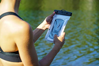 geckobrands Float Phone Dry Bag - Waterproof & Floating Phone Pouch – Fits Most iPhone and Samsung Galaxy Models - color: Neon Pink