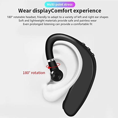 5.2 Single Ear Headset, Ultralight Business Earphone for Office Driving