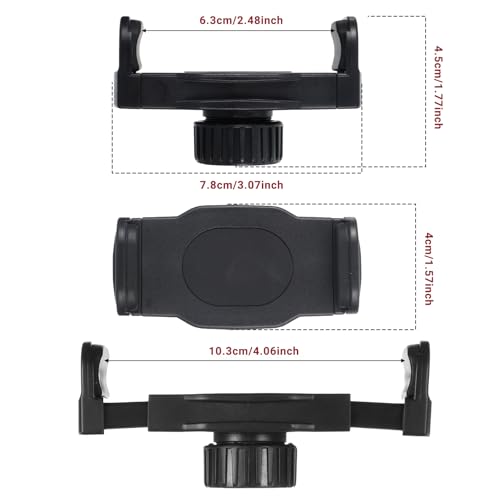 2 PCS Ball Joint Phone Holder, Ball Joint Connector Socket Replacement 17mm Ring Light Phone Holder Replacements Clamp Cellphones Mount Replacement for Car Wireless Charger Selfie Hose Stand Bracket