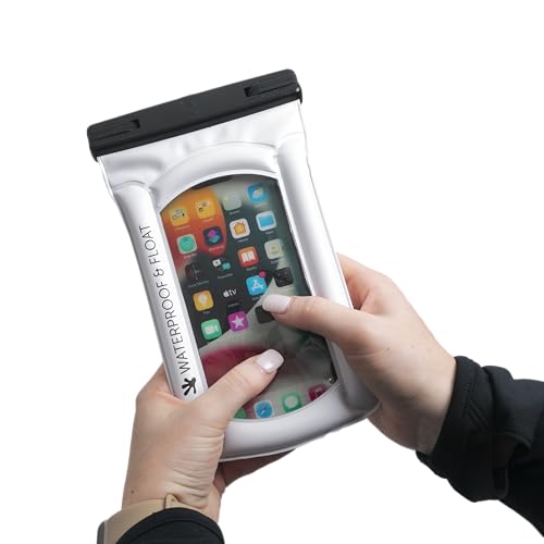 geckobrands Float Phone Dry Bag - Waterproof & Floating Phone Pouch – Fits Most iPhone and Samsung Galaxy Models - color: White