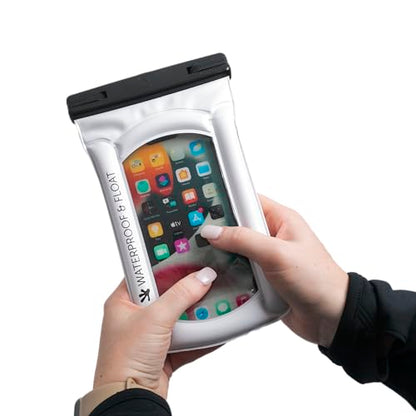 geckobrands Float Phone Dry Bag - Waterproof & Floating Phone Pouch – Fits Most iPhone and Samsung Galaxy Models - color: White