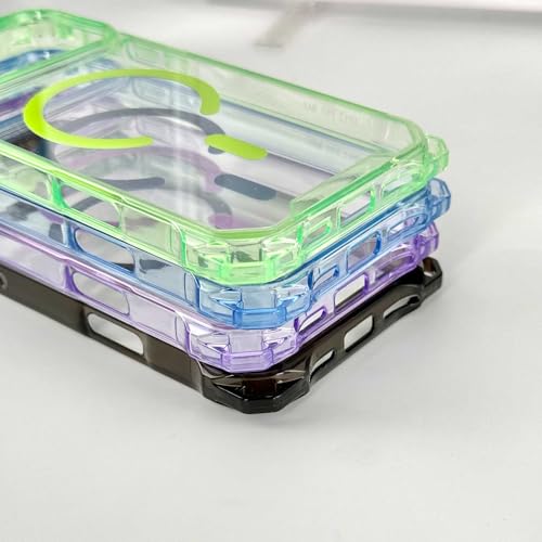 Magnetic for iPhone 17 Pro Crossbody Phone Case,Semi-Black,Clear Magnetic Soft Frame PC Back Shockproof Protective Phone Cover with Adjustable Detachable Lanyard,Compatible with MagSafe - color: Semi-Black, size: iPhone 17 Pro