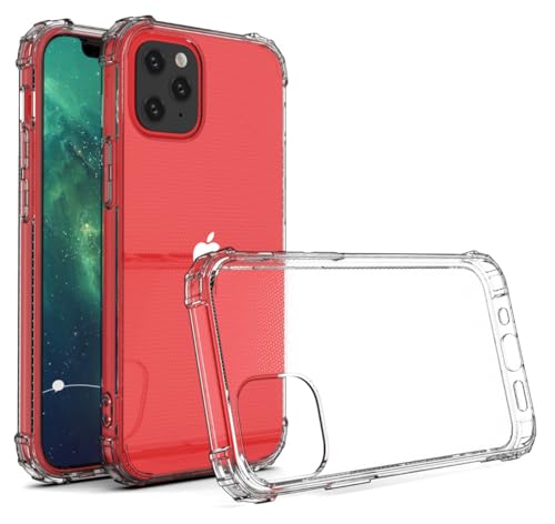 I&H for iPhone 15 Pro Max 6.7 inch Case Crystal Clear Non-Yellowing, Shockproof, Anti-Scratch, Transparent Soft Back Cover