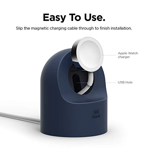 elago W2 Charger Stand for All Apple Watch Series - color: Jean Indigo